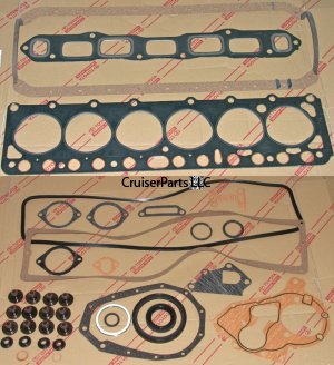 Engine Overhaul Gasket Kit 75-80 2F One piece Pan Gasket