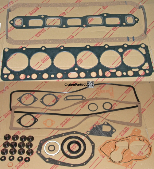 Engine Overhaul Gasket Kit 75-80 2F One piece Pan Gasket