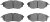 Front Disc Brake Pad Kit for 99 to Now 7X Series
