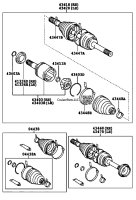Front CV Joint Axle & Related