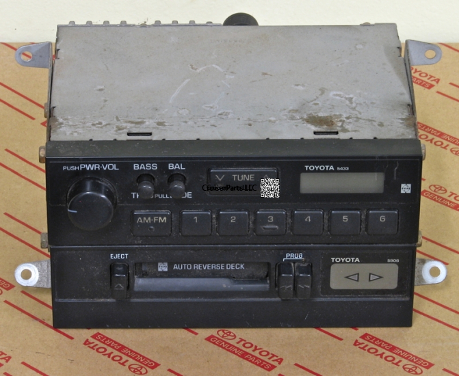 Toyota Radio Model 5433 AM FM Cassette 88-90