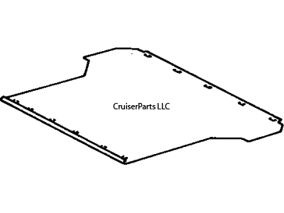 Cargo Area Carpet Grey W/3rd Row 95-97