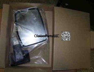 Right Passengers door mirror Electric Chrome FJ62