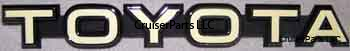 Front TOYOTA grille emblem 9/73-1978