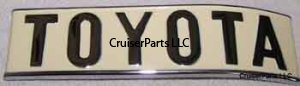 "TOYOTA" quarter panel EMBLEM 1/75-12/78
