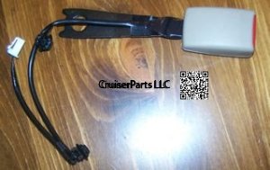Tan Seat Belt Receiver Front 98-07