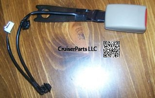 Tan Seat Belt Receiver Front 98-07