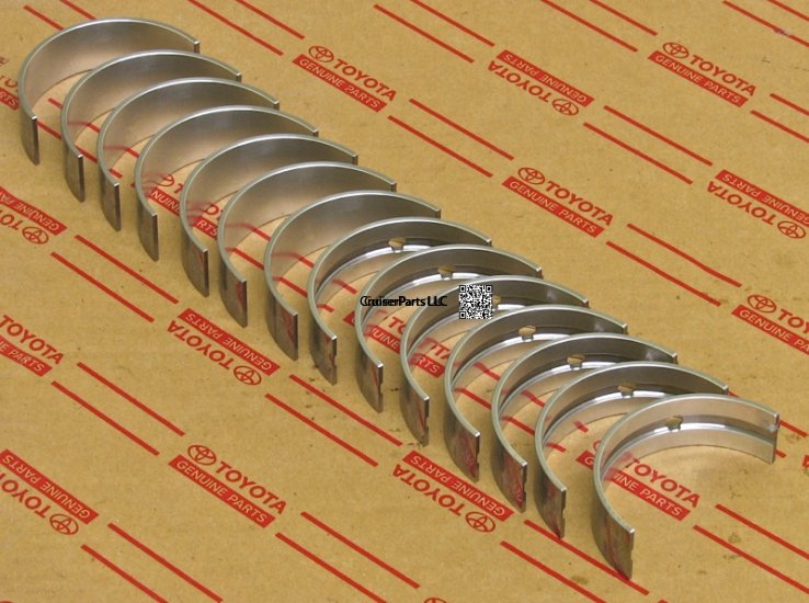 Modal Additional Images for Crankshaft Main Bearing Set 1HZ 1PZ 1HD-T .50