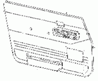 Front Left Power Door Inner Panel Brown 88-90