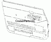 Front Left Power Door Inner Panel Brown 88-90