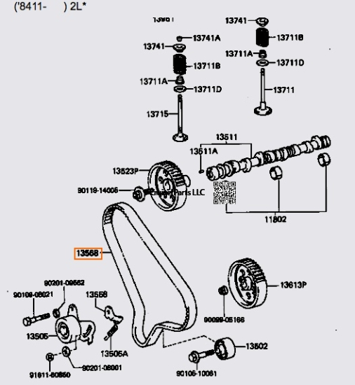 Timing Belt 2LT and 2JZ Engines