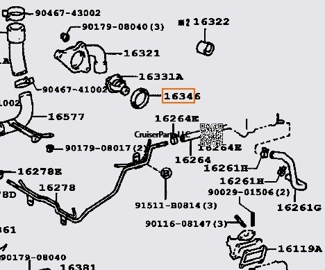 Modal Additional Images for Thermostat Gasket 1HZ, 1FZ, 1HD All Years