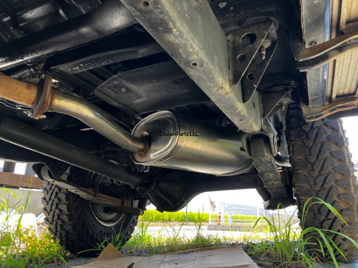 Modal Additional Images for Exhaust Muffler and Tailpipe for HZJ76 2007-Newer