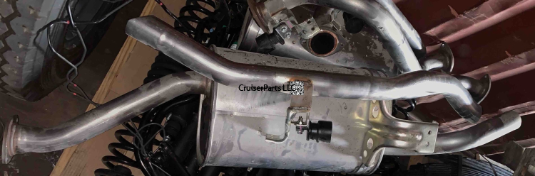 Exhaust Muffler and Tailpipe for HZJ76 2007-Newer