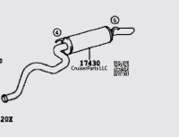 Exhaust Resonator and Tailpipe 98-07