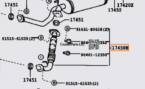 Exhaust Intermediate Pipe 98-07