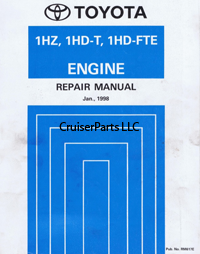 1HZ 1HD-T 1HDT-FTE Engine Repair Manual 1998-Newer