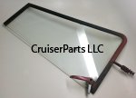 FJ40 Right Front Vent Window Glass With Frame 68-74