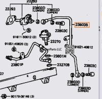 Cold Start Injector pipe 3FE Engines 88-92