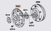 93-97 Late Model 1FZ-FE Flywheel Flex Plate Automatic