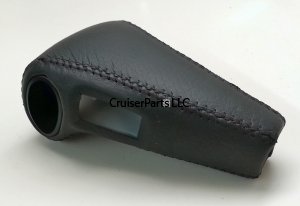 Shifter Lever Knob Black Leather 1993-1997 - Rebuilt