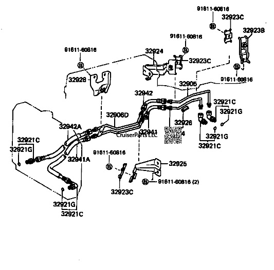 Automatic Transmission Cooling Line 88-90 - Used