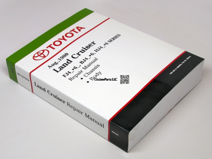 Modal Additional Images for 8/80-10/84 Land Cruiser Repair Manual Chassis & Body All Models