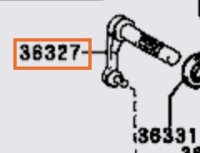 Transfer Shift Lever Shaft Part Time 4wd Manual Type