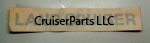 Winch Cover Label for 90-06 Non US 80 Series Cruisers