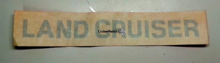 Winch Cover Label for 90-06 Non US 80 Series Cruisers