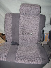 3rd Row Seat Driver Side Gray (Used) 1991-1992