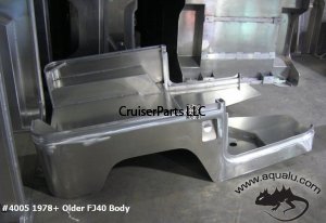 1978 and Older FJ40 Aluminum Body Tub