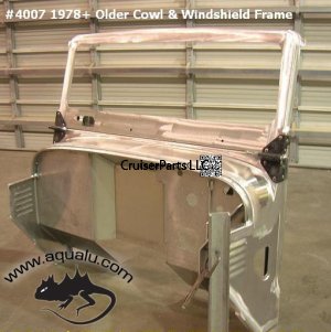 1978 and Older Front Cowl / Windshield Frame (LHD)