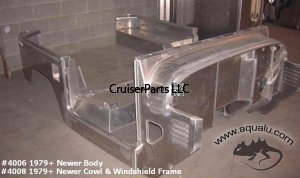 1979 and Newer Front Cowl and Windshield Frame (LHD)