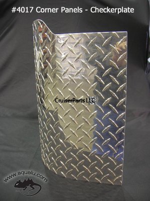 FJ40 / 45 Corner Panels - Checkerplate - Sold as a Pair