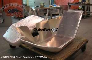 FJ40 / 45 Front Fenders - 3 1/2" Wider - Sold as a Pair