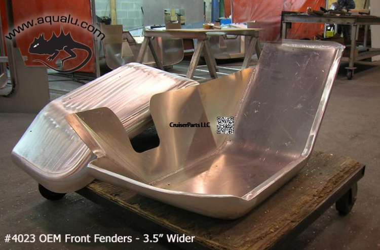 FJ40 / 45 Front Fenders - 3 1/2" Wider - Sold as a Pair
