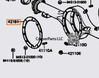 FJ40 Rear Differential Paper Gasket 58-84