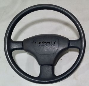 Black Vinyl Steering Wheel for 91-94 80 Series