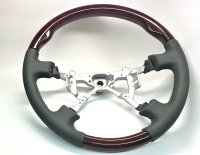 100 Series Sport Type Steering Wheel Woodgrain Tan or Grey