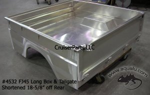 FJ45 Long Box and Tailgate Shortened 18-5/8" Off Rear