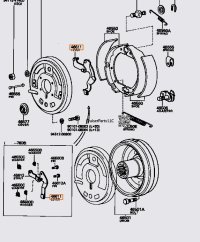 Parking Brake Lever for 68-90 40, 55, 60 and 62 Cruisers