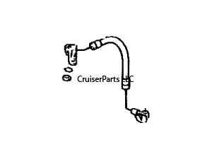 Right Front Hydraulic Line to Shock for 98-99 LX470 100 Series