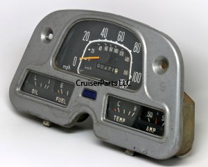 FJ40 Gauge Cluster With Speedometer Head - 62-72