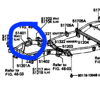 FJ60 FJ62 Front Right Engine Mounting Bracket frame mount