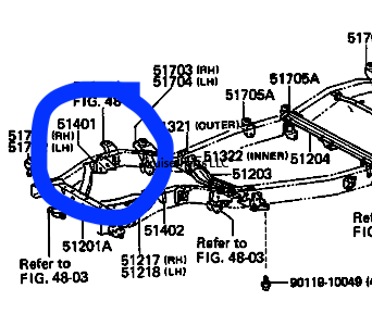 FJ60 FJ62 Front Right Engine Mounting Bracket frame mount