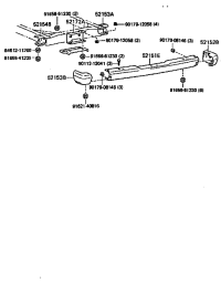 Rear Right Bumper Bracket for 81-90 FJ60 and FJ62 Series