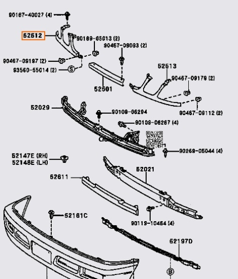 Modal Additional Images for Front Right Headlight Surround Trim for 98-02 LX470