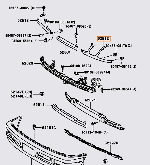 Modal Additional Images for Front Left Headlight Surround Trim for 98-02 LX470