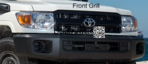 Front Radiator Grille 79 Series Black 2008 -Current